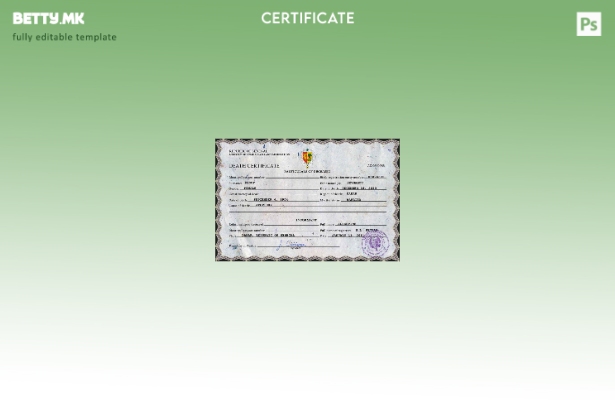 модерен стил Сенегал од витално значење за евиденција за смртен шаблон PSD шабло